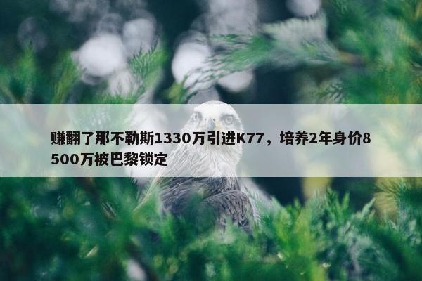 赚翻了那不勒斯1330万引进K77，培养2年身价8500万被巴黎锁定